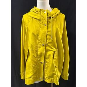 Women’s Forever Audrey Mustard Windbreaker Jacket Sz L